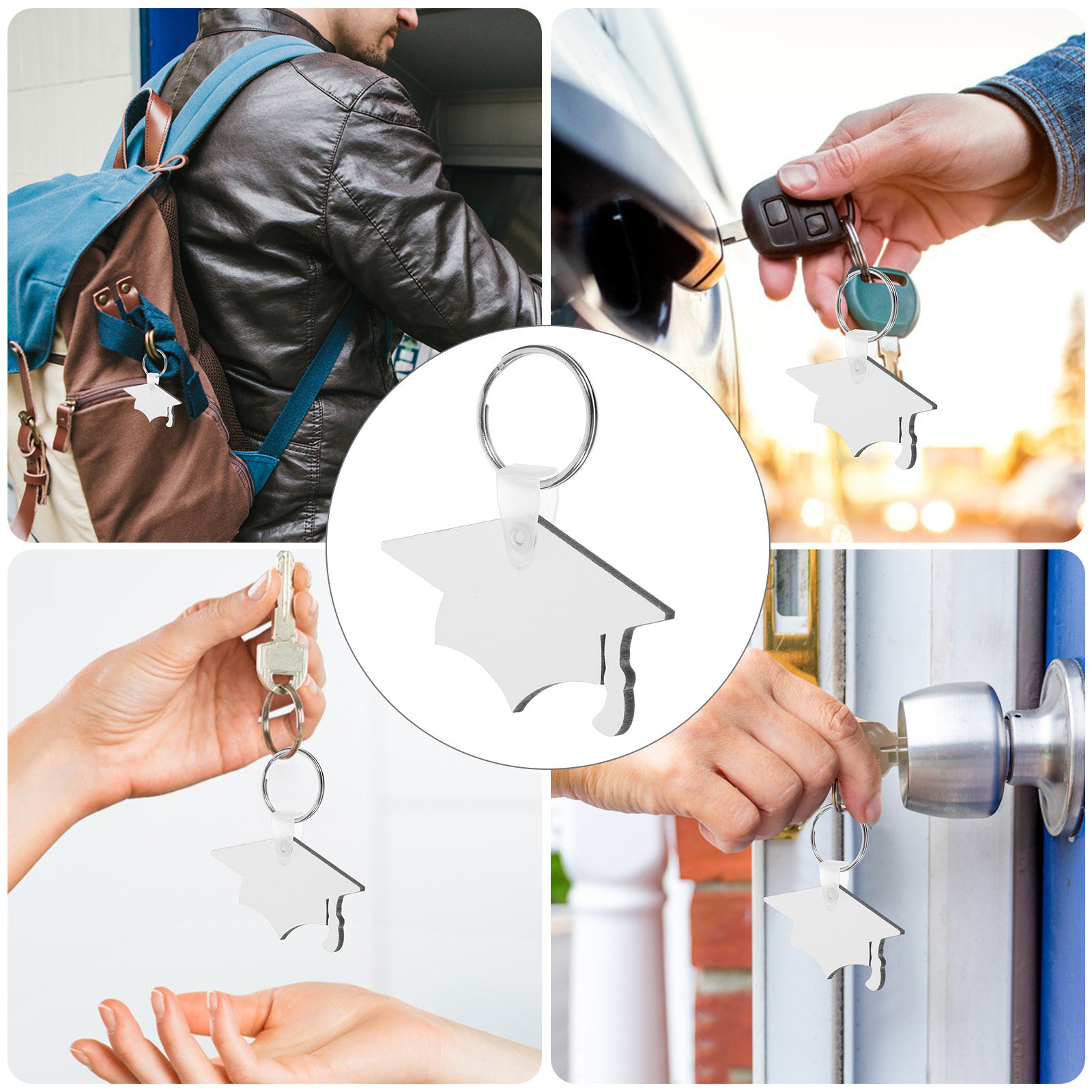 8 pièces de pendentifs porte-c - Hat Sublimation Blank avis et prix